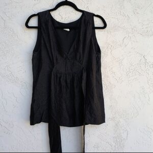 J.CREW Charmeuse Daphne Polkadot 100% Silk Tank Size 6